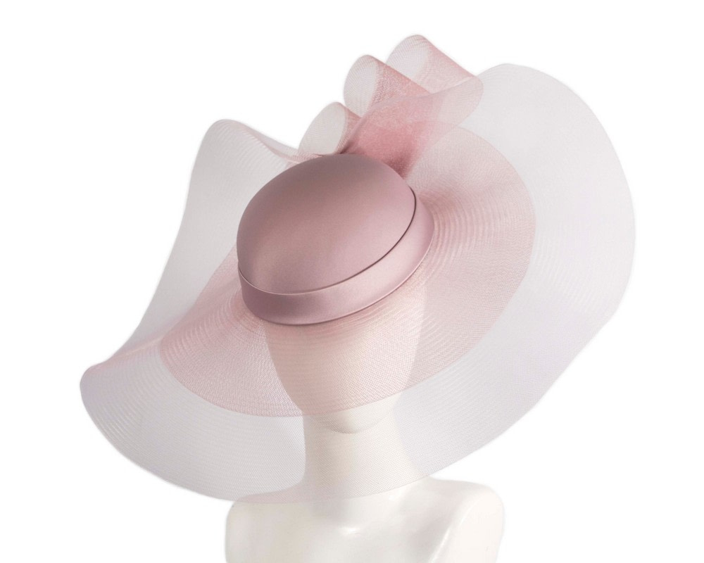 Tea Rose large brim custom made ladies hat - Hats From OZ UK | S152TR Tea Rose large brim custom made ladies hat - Hats From OZ UK