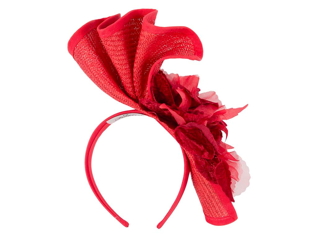 Red Melbourne Cup races fascinator by Fillies Collection - Hats From OZ UK Red Melbourne Cup races fascinator by Fillies Collection - Image 4