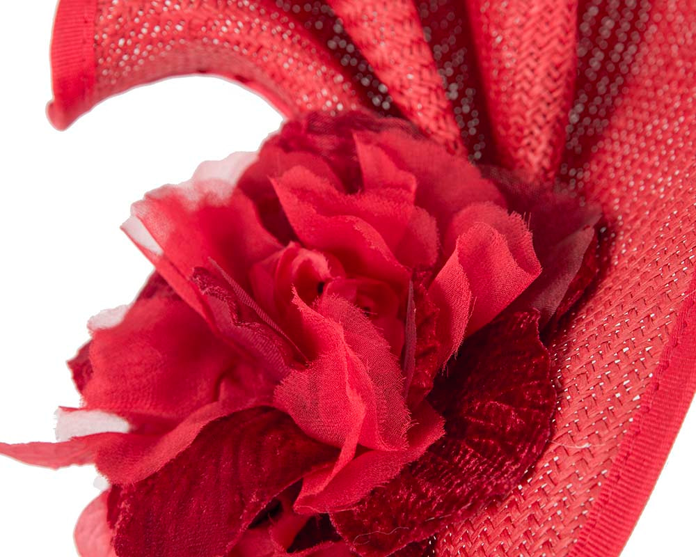 Red Melbourne Cup races fascinator by Fillies Collection - Hats From OZ UK Red Melbourne Cup races fascinator by Fillies Collection - Image 3