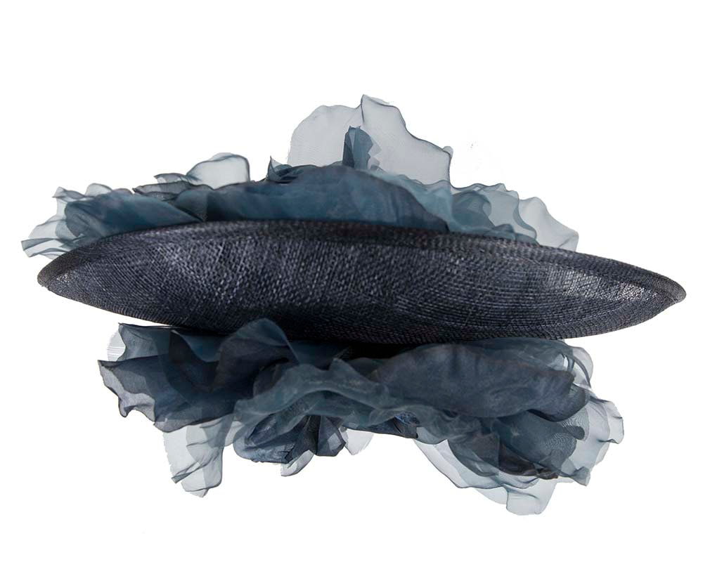 Large navy plate racing fascinator by Fillies Collection - Hats From OZ UK Large navy plate racing fascinator by Fillies Collection - Image 7