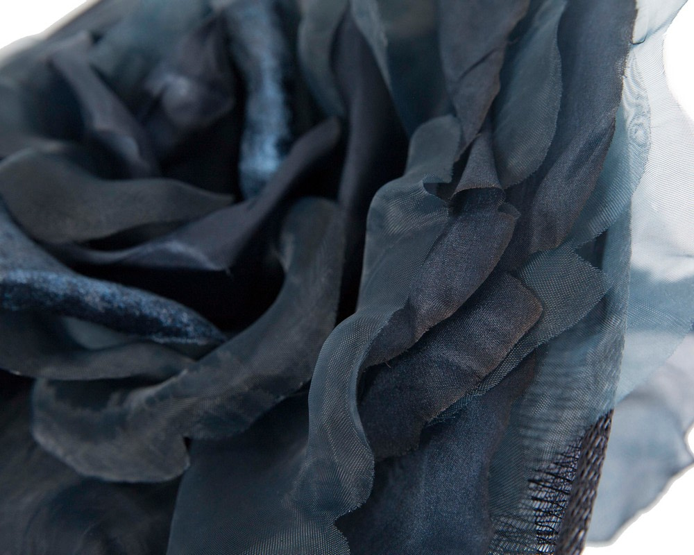 Large navy plate racing fascinator by Fillies Collection - Hats From OZ UK Large navy plate racing fascinator by Fillies Collection - Image 5