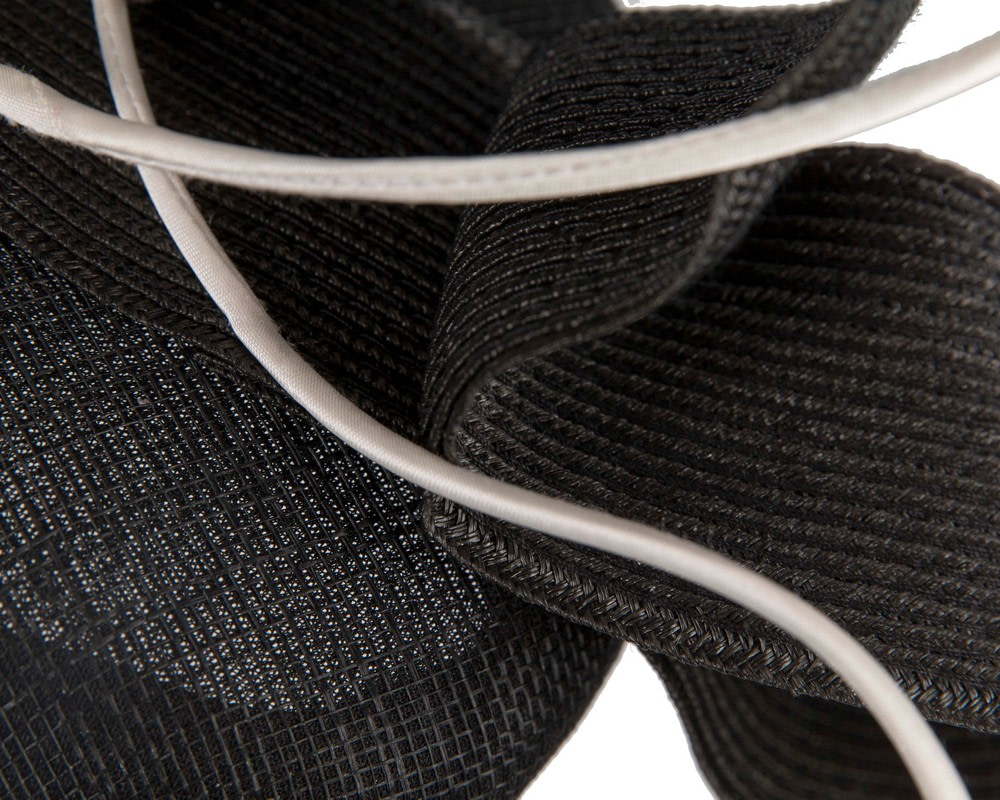 Black & White designers racing fascinator by Fillies Collection - Hats From OZ UK Black & White designers racing fascinator by Fillies Collection - Image 5