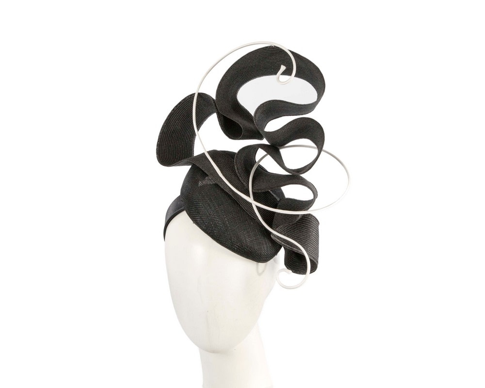 Black & White designers racing fascinator by Fillies Collection - Hats From OZ UK