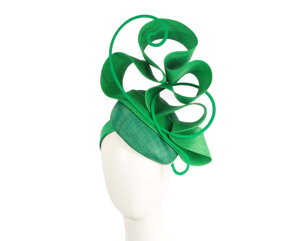 Green designers racing fascinator by Fillies Collection - Hats From OZ UK
