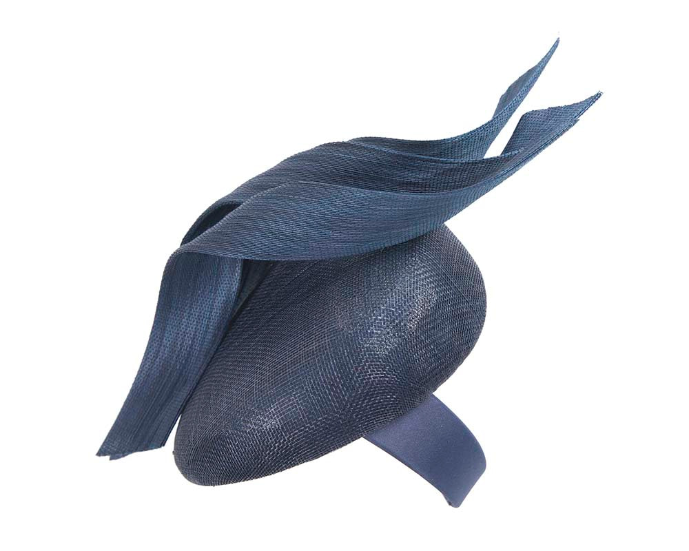 Bespoke navy pillbox fascinator by Fillies Collection - Hats From OZ UK Bespoke navy pillbox fascinator by Fillies Collection - Image 3