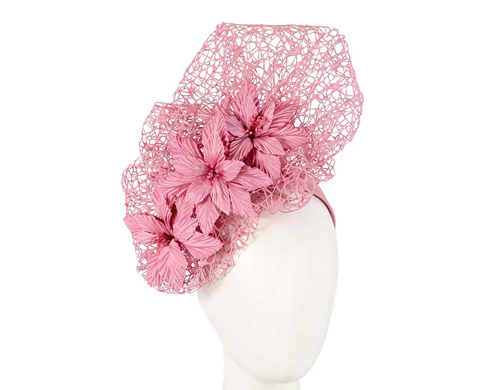 Staggering dusty pink racing fascinator by Fillies Collection - Hats From OZ UK