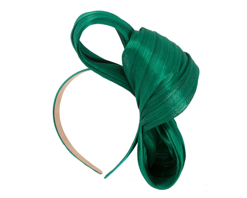 Exclusive dark green silk abaca bow by Fillies Collection - Hats From OZ UK Exclusive dark green silk abaca bow by Fillies Collection - Image 4