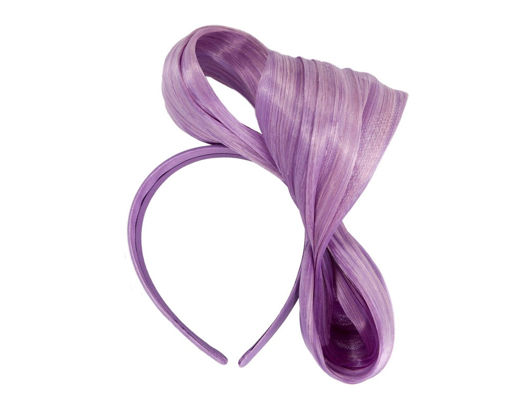 Exclusive lilac silk abaca bow by Fillies Collection - Hats From OZ UK Exclusive lilac silk abaca bow by Fillies Collection - Image 4