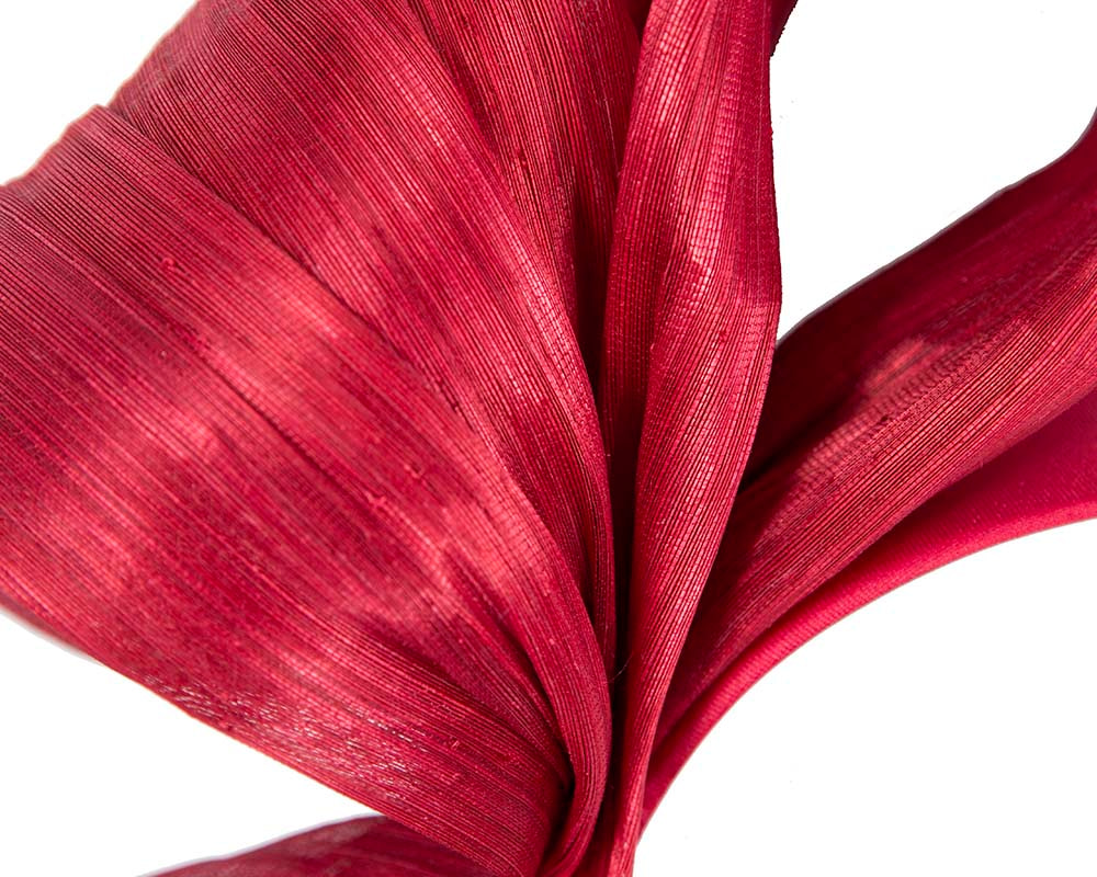 Exclusive red silk abaca bow by Fillies Collection - Hats From OZ UK Exclusive red silk abaca bow by Fillies Collection - Image 3