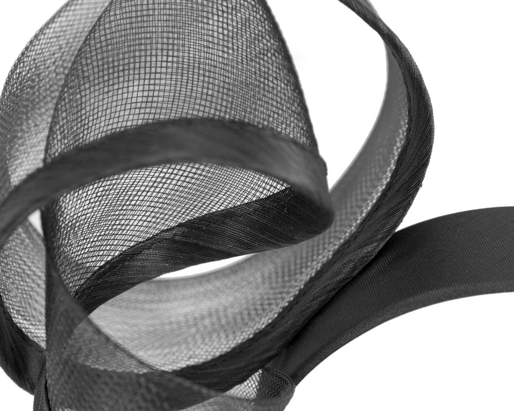 Sculptured black racing fascinator by Fillies Collection - Hats From OZ UK Sculptured black racing fascinator by Fillies Collection - Image 3