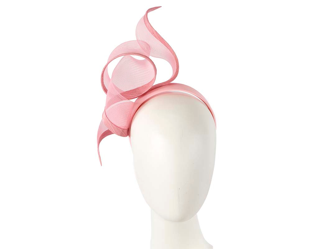 Sculptured pink racing fascinator by Fillies Collection - Hats From OZ UK