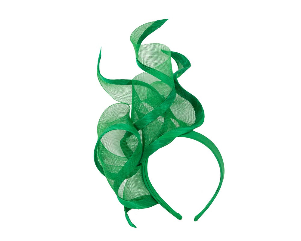 Bespoke green racing fascinator by Fillies Collection - Hats From OZ UK Bespoke green racing fascinator by Fillies Collection - Image 2