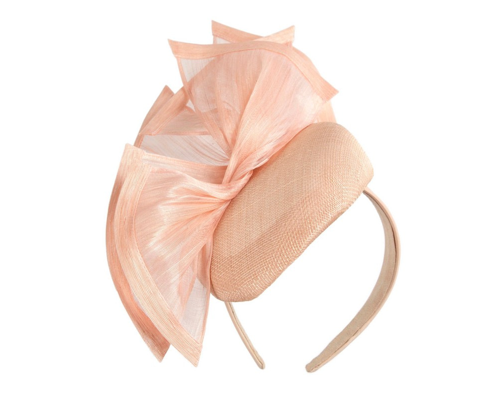 Bespoke pink racing fascinator by Fillies Collection - Hats From OZ UK Bespoke pink racing fascinator by Fillies Collection - Image 2