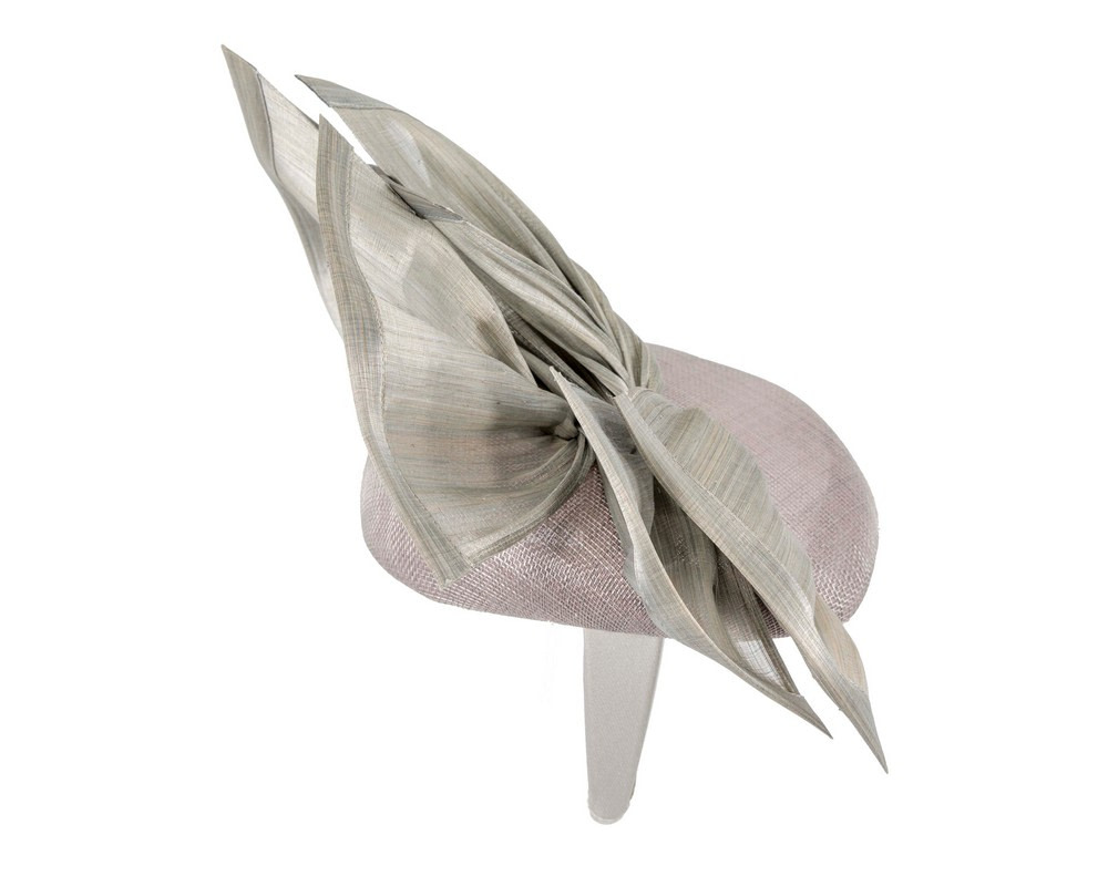 Bespoke silver racing fascinator by Fillies Collection - Hats From OZ UK Bespoke silver racing fascinator by Fillies Collection - Image 4