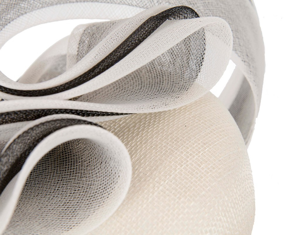 Cream and black racing fascinator by Fillies Collection - Hats From OZ UK Cream and black racing fascinator by Fillies Collection - Image 5