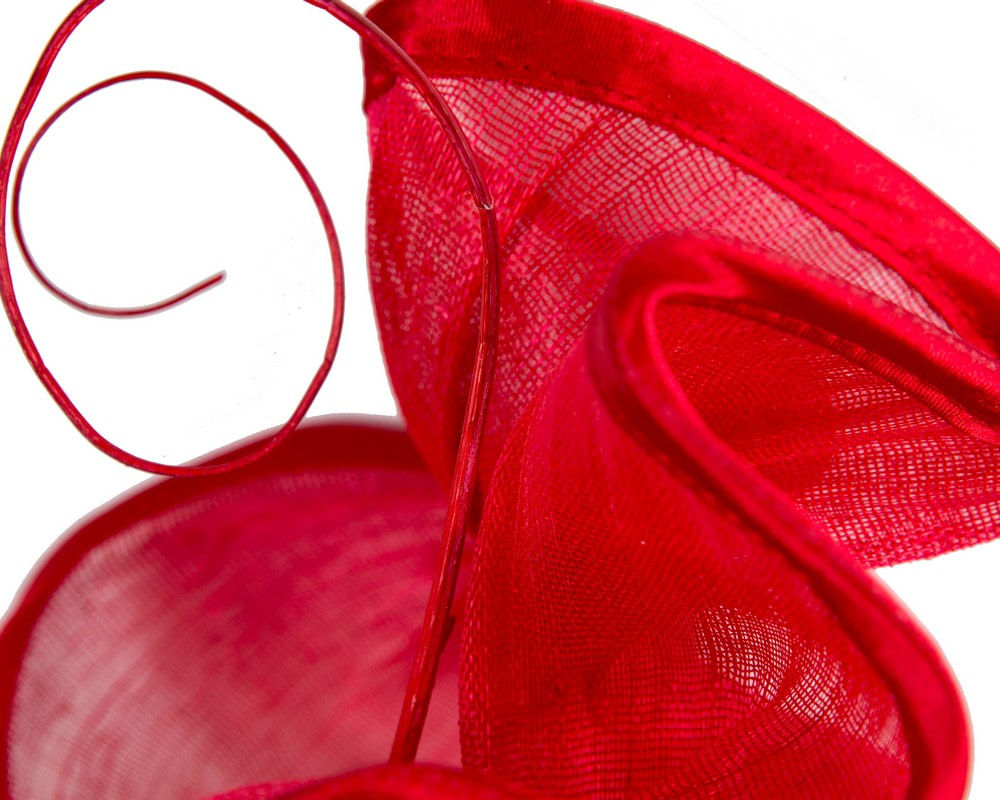 Red racing fascinator by Fillies Collection - Hats From OZ UK Red racing fascinator by Fillies Collection - Image 3