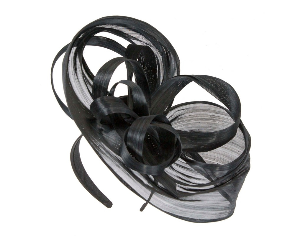 Large Black fascinator by Fillies Collection - Hats From OZ UK Large Black fascinator by Fillies Collection - Image 2