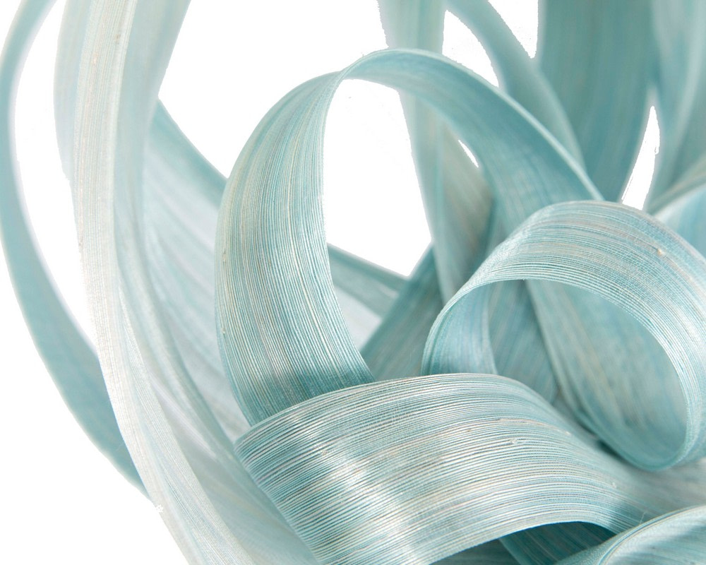 Large Light Blue fascinator by Fillies Collection - Hats From OZ UK Large Light Blue fascinator by Fillies Collection - Image 5