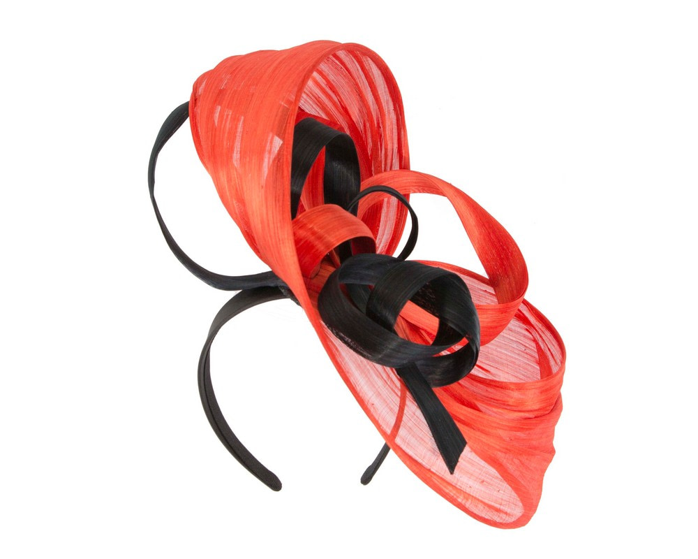 Large Orange fascinator by Fillies Collection - Hats From OZ UK Large Orange fascinator by Fillies Collection - Image 2