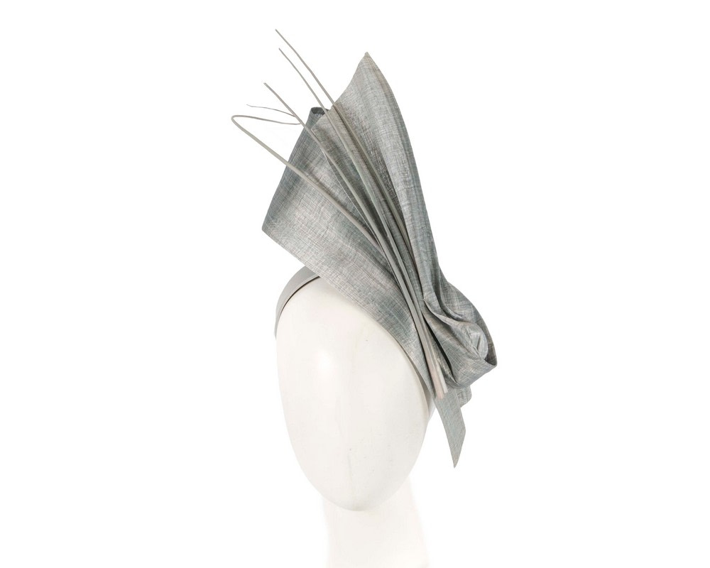 Edgy silver fascinator by Fillies Collection - Hats From OZ UK | S279S Edgy silver fascinator by Fillies Collection - Hats From OZ UK