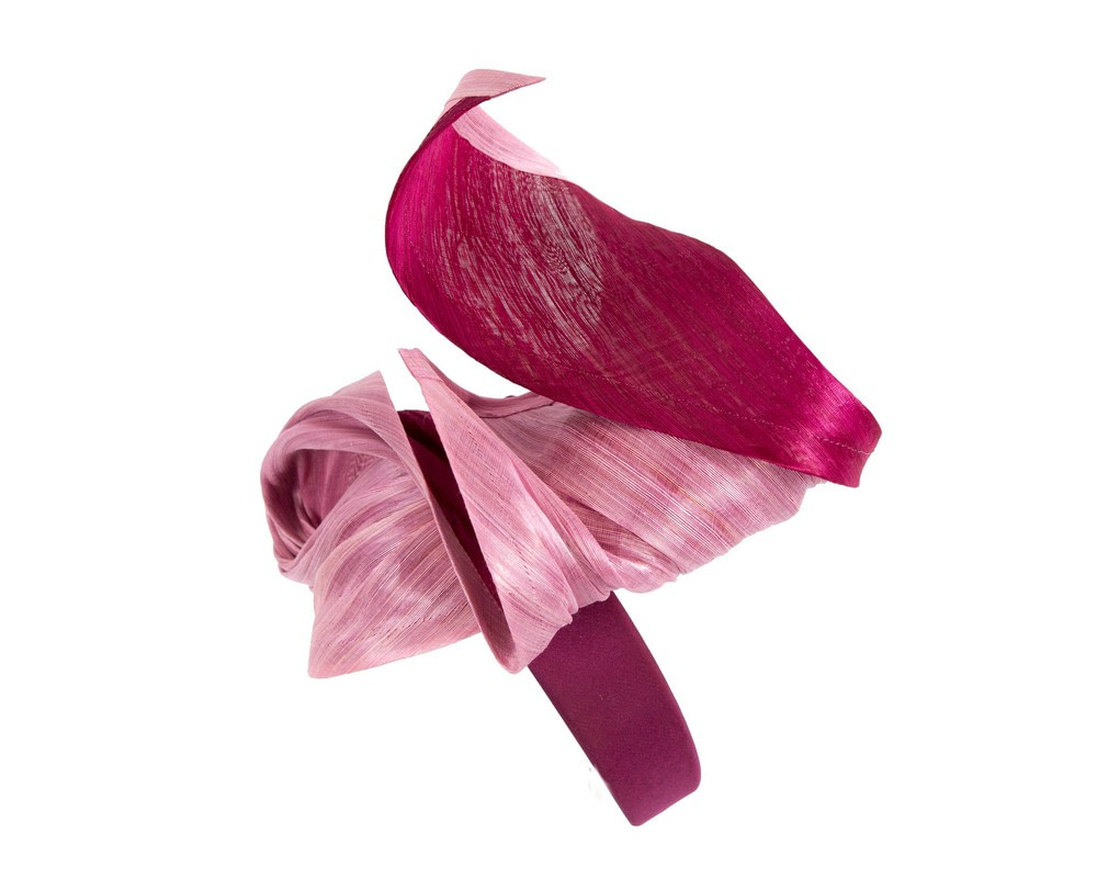 Pink & Wine designers racing fascinator - Hats From OZ UK Pink & Wine designers racing fascinator - Image 3