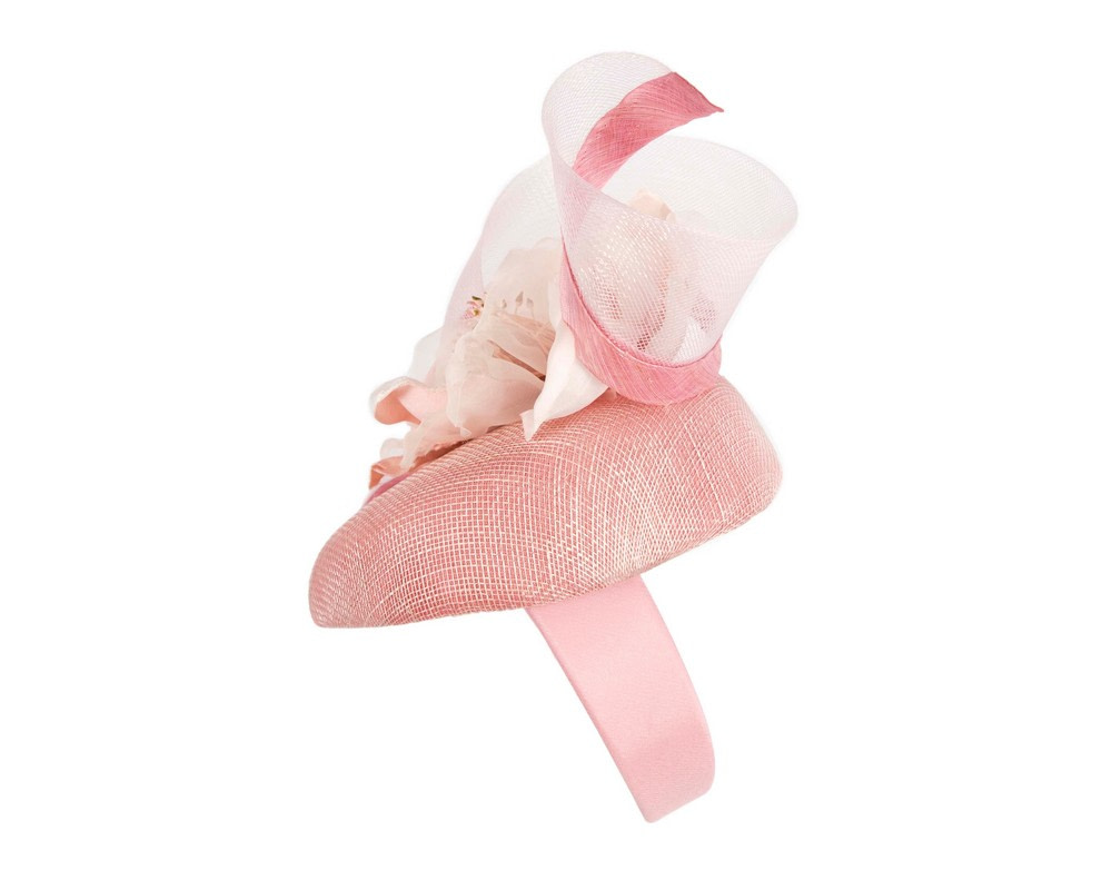 Pink pillbox fascinator with flower by Fillies Collection - Hats From OZ UK Pink pillbox fascinator with flower by Fillies Collection - Image 3