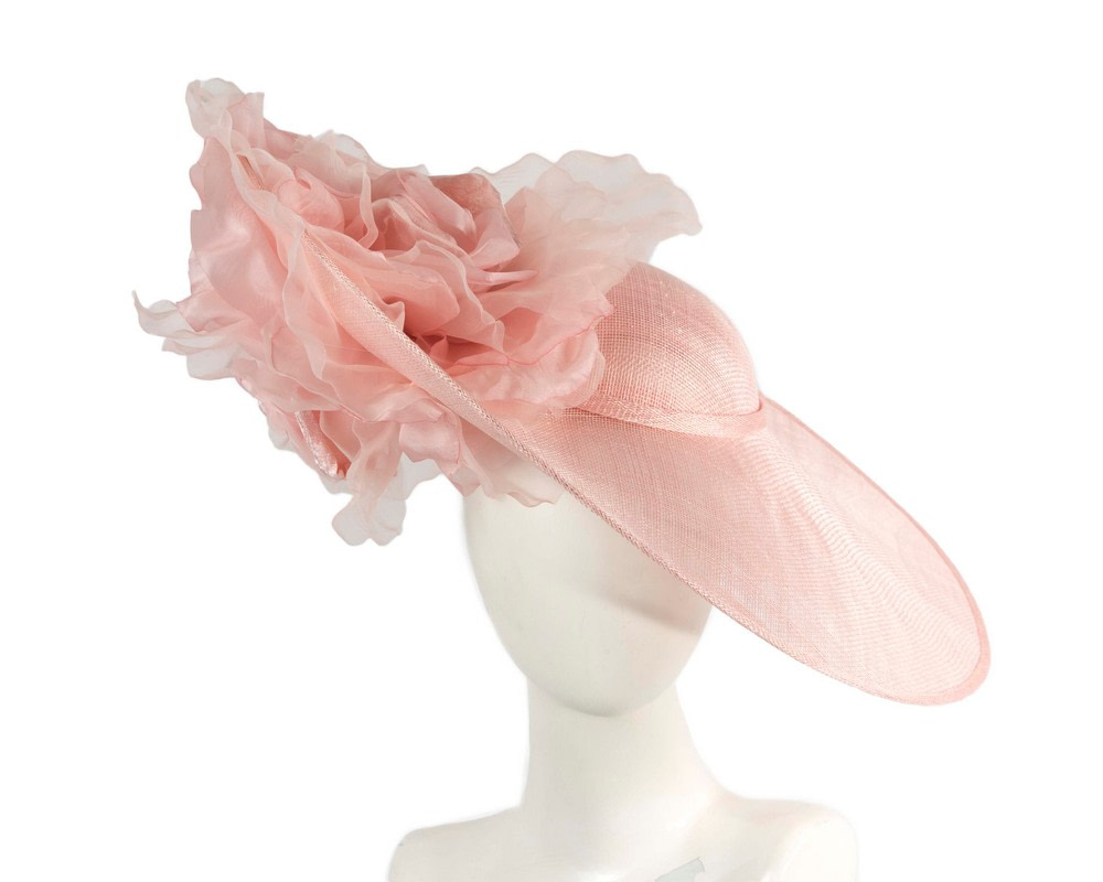 Large pink racing fascinator hat by Fillies Collection - Hats From OZ UK | S290PI Large pink racing fascinator hat by Fillies Collection - Hats From OZ UK