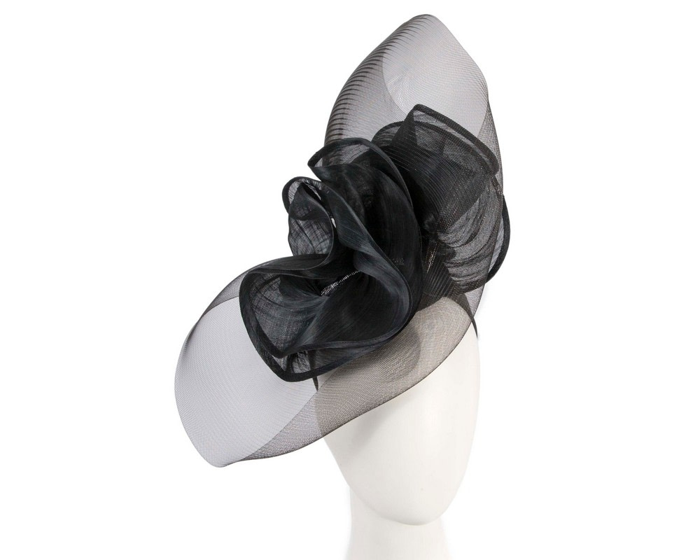 Large black racing fascinator by Fillies Collection - Hats From OZ UK