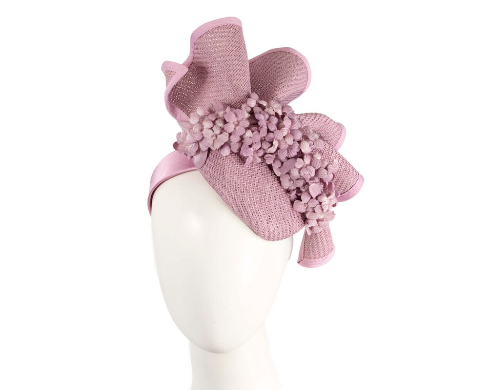 Lilac pillbox with flowers by Fillies Collection - Hats From OZ UK