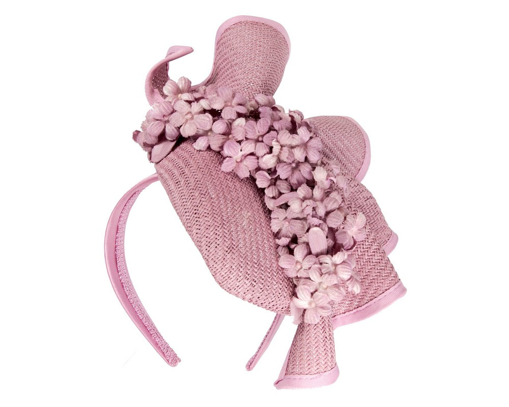Lilac pillbox with flowers by Fillies Collection - Hats From OZ UK Lilac pillbox with flowers by Fillies Collection - Image 2