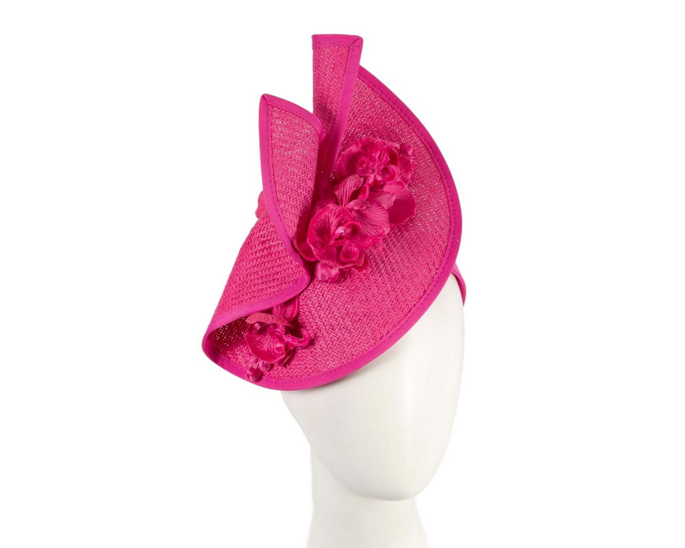 Fuchsia spring racing fascinator with orchid - Hats From OZ UK