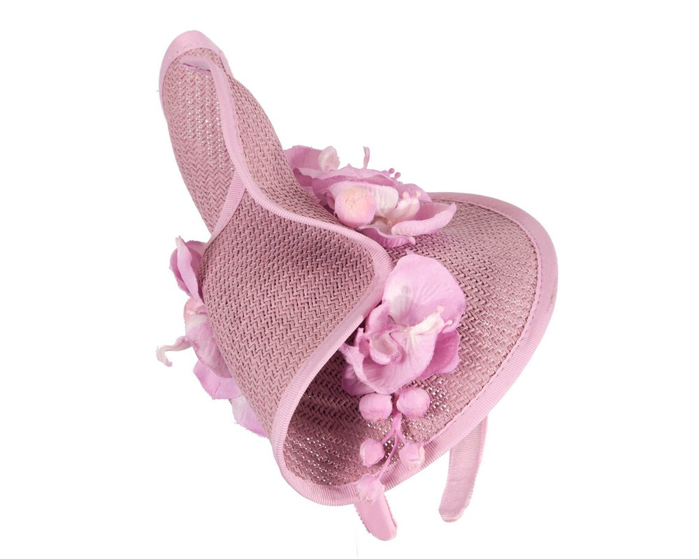Lilac spring racing fascinator with orchid - Hats From OZ UK Lilac spring racing fascinator with orchid - Image 4