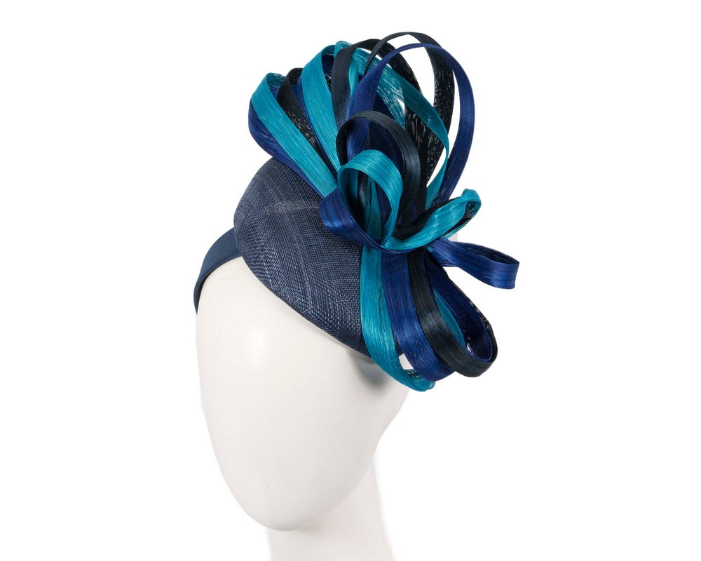 Exclusive multi-colored pillbox fascinator by Fillies Collection - Hats From OZ UK