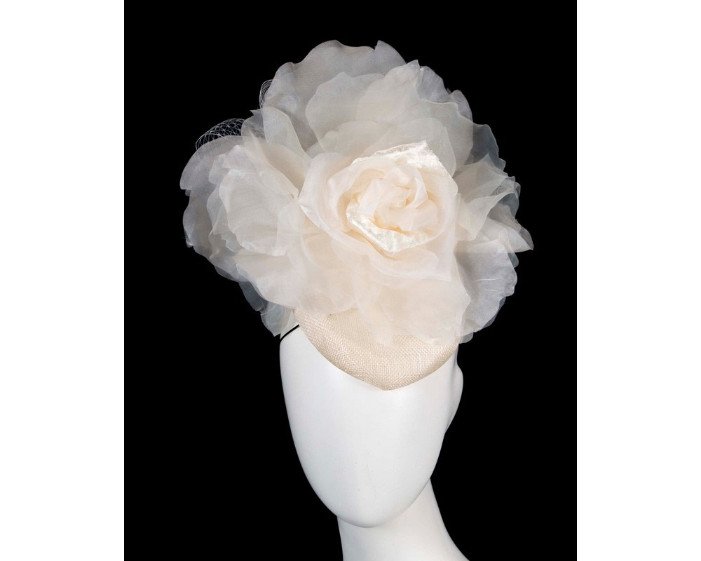 Cream flower pillbox fascinator by Fillies Collection - Hats From OZ UK