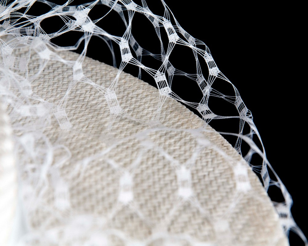 White boater hat with face veil by Fillies Collection - Hats From OZ UK White boater hat with face veil by Fillies Collection - Image 5