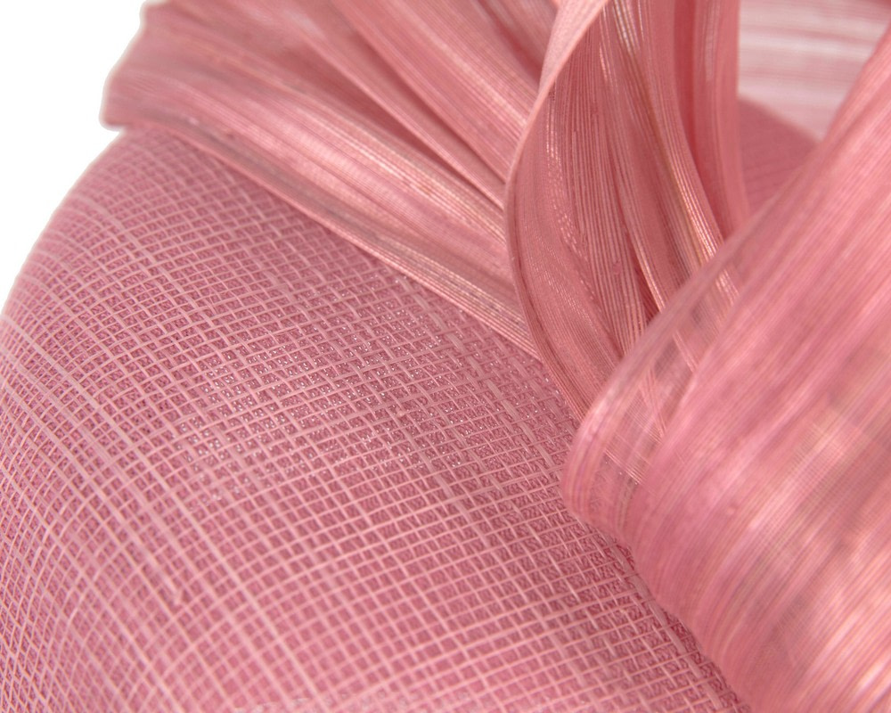 Dusty pink pillbox fascinator with silk abaca bow by Fillies Collection - Hats From OZ UK Dusty pink pillbox fascinator with silk abaca bow by Fillies Collection - Image 5