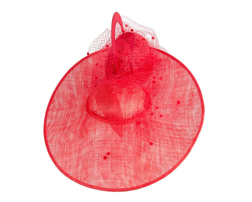 Large red racing fascinator hat by Fillies Collection - Hats From OZ UK Large red racing fascinator hat by Fillies Collection - Image 3