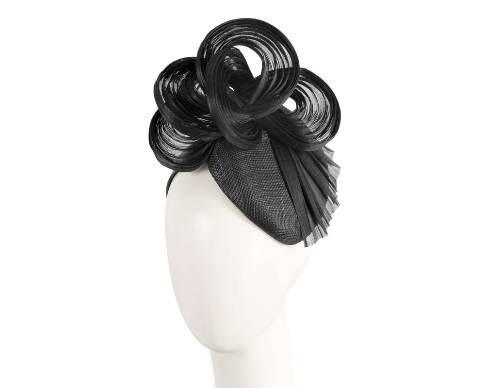 Exclusive black pillbox fascinator by Fillies Collection - Hats From OZ UK