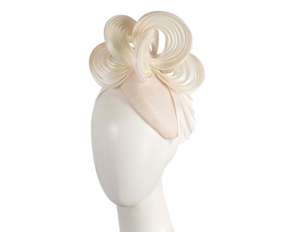 Exclusive cream pillbox fascinator by Fillies Collection - Hats From OZ UK | S313C Exclusive cream pillbox fascinator by Fillies Collection - Hats From OZ UK