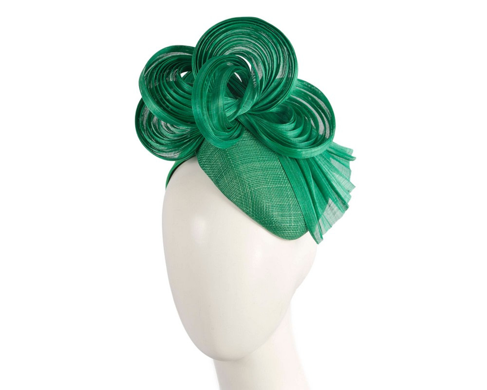 Exclusive green pillbox fascinator by Fillies Collection - Hats From OZ UK | S313GRN Exclusive green pillbox fascinator by Fillies Collection - Hats From OZ UK