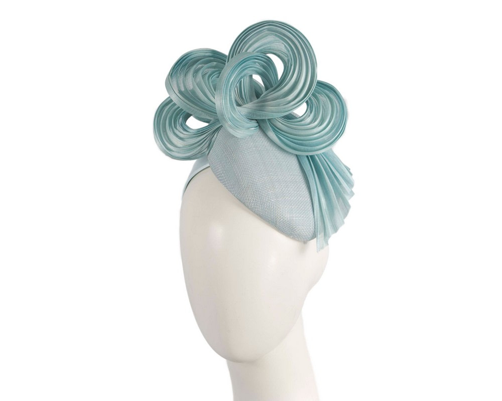 Exclusive light blue pillbox fascinator by Fillies Collection - Hats From OZ UK | S313LBL Exclusive light blue pillbox fascinator by Fillies Collection - Hats From OZ UK