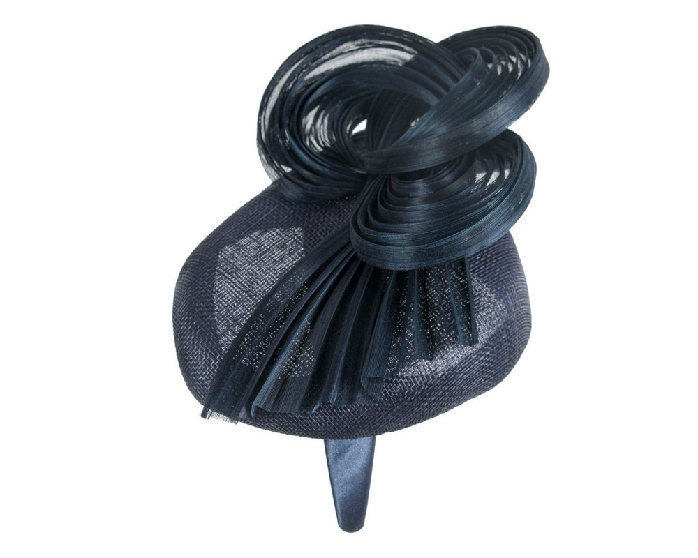 Exclusive navy pillbox fascinator by Fillies Collection - Hats From OZ UK Exclusive navy pillbox fascinator by Fillies Collection - Image 4