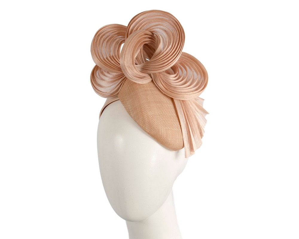 Exclusive nude pillbox fascinator by Fillies Collection - Hats From OZ UK | S313NU Exclusive nude pillbox fascinator by Fillies Collection - Hats From OZ UK