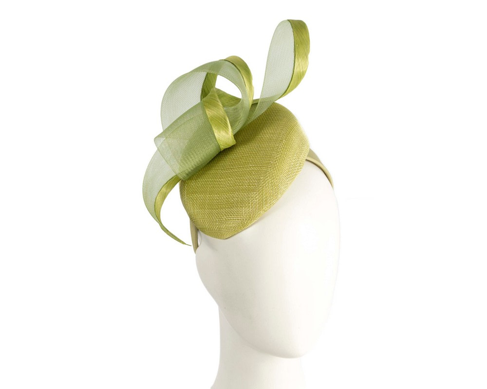 Lime green pillbox fascinator by Fillies Collection - Hats From OZ UK