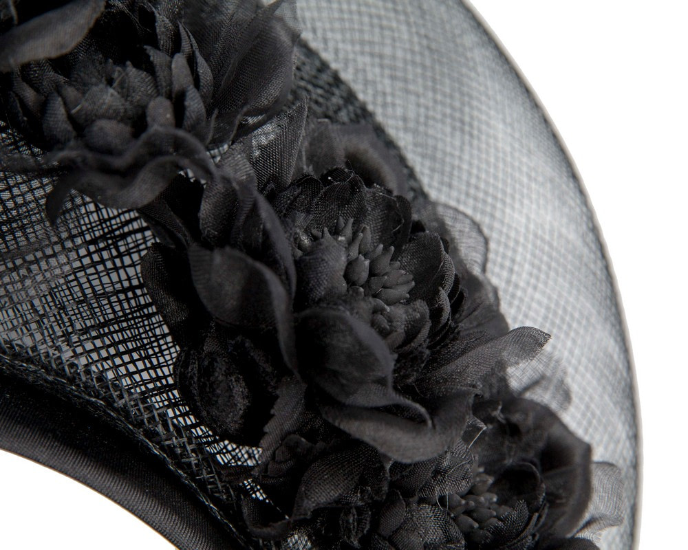 Black crown fascinator by Fillies Collection - Hats From OZ UK Black crown fascinator by Fillies Collection - Image 3