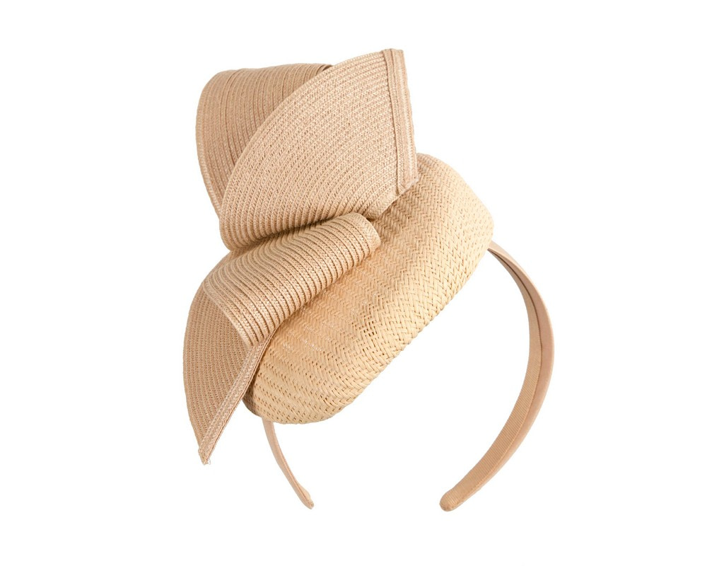Nude pillbox fascinator by Fillies Collection - Hats From OZ UK Nude pillbox fascinator by Fillies Collection - Image 2