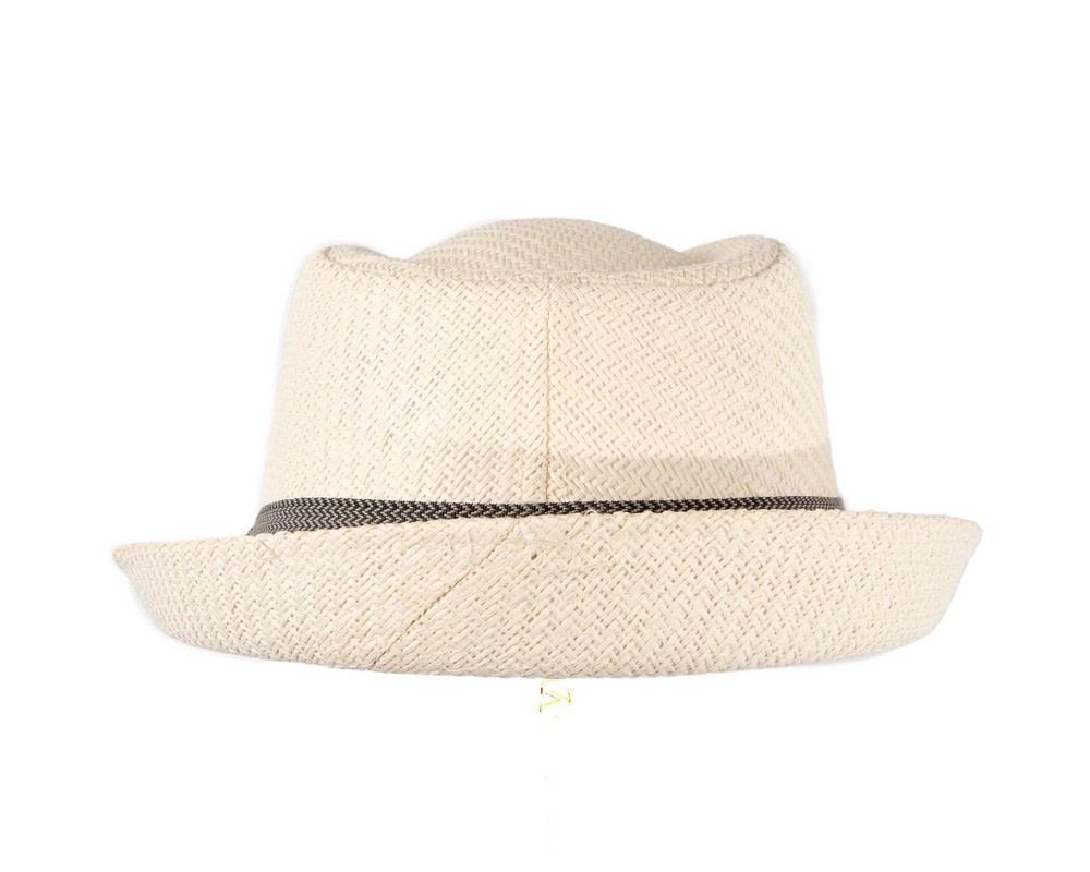 Ivory short brim trilby hat - Hats From OZ UK Ivory short brim trilby hat - Image 6