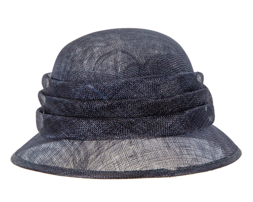 Navy Ladies Cloche Racing Hat by Max Alexander - Hats From OZ UK Navy Ladies Cloche Racing Hat by Max Alexander - Image 5