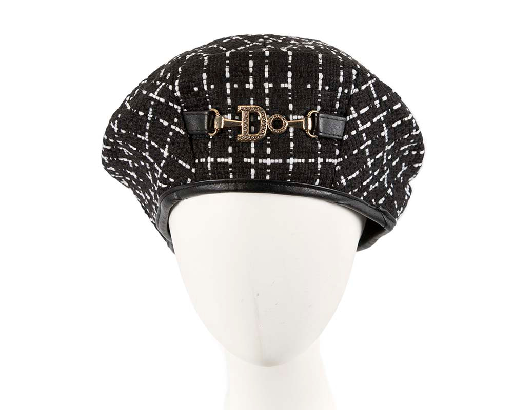 Black and White winter beret by Max Alexander - Hats From OZ UK