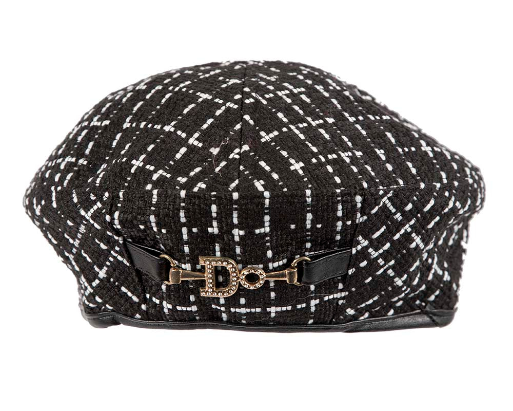 Black and White winter beret by Max Alexander - Hats From OZ UK Black and White winter beret by Max Alexander - Image 2